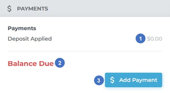 Create Invoice - Payments Panel NUMBERED