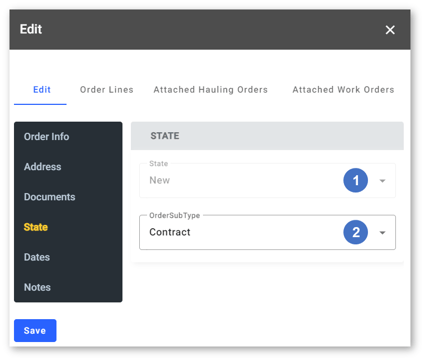 Edit Order - Edit - State NUMBERED-1