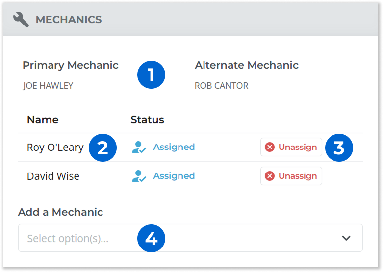 The Create / Edit Work Order Page