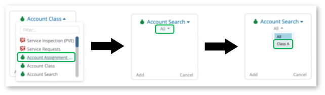 Account Class Search Class A Flow