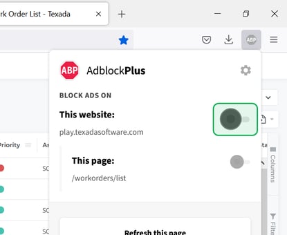 Adblock Plus - Disabled Graphic