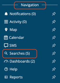 Navigation - Searches