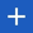 Plus Icon White on Blue - ServiceLink Flex