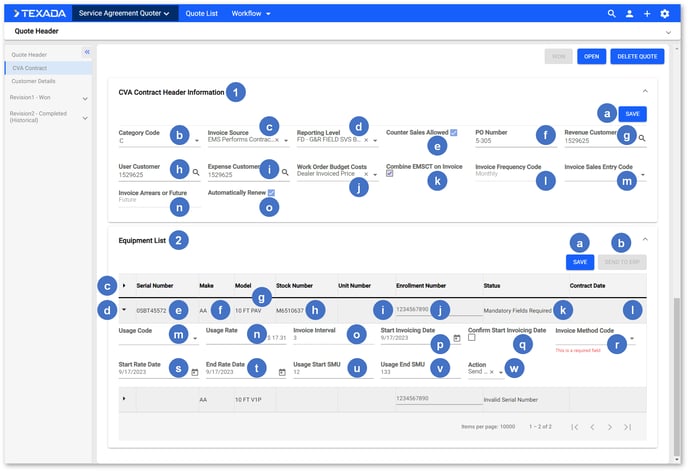 Quote Details Page - CVA Contract NUMBERED BIG