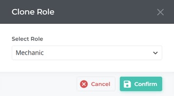 Role Manager - Clone Role - Choose a Role