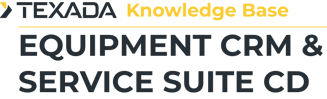 Texada Knowledge Base - Equipment CRM & Service Suite CD-1